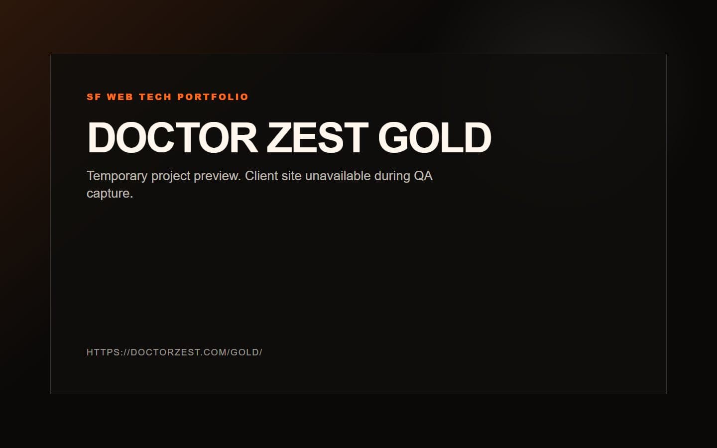 Doctor Zest Gold