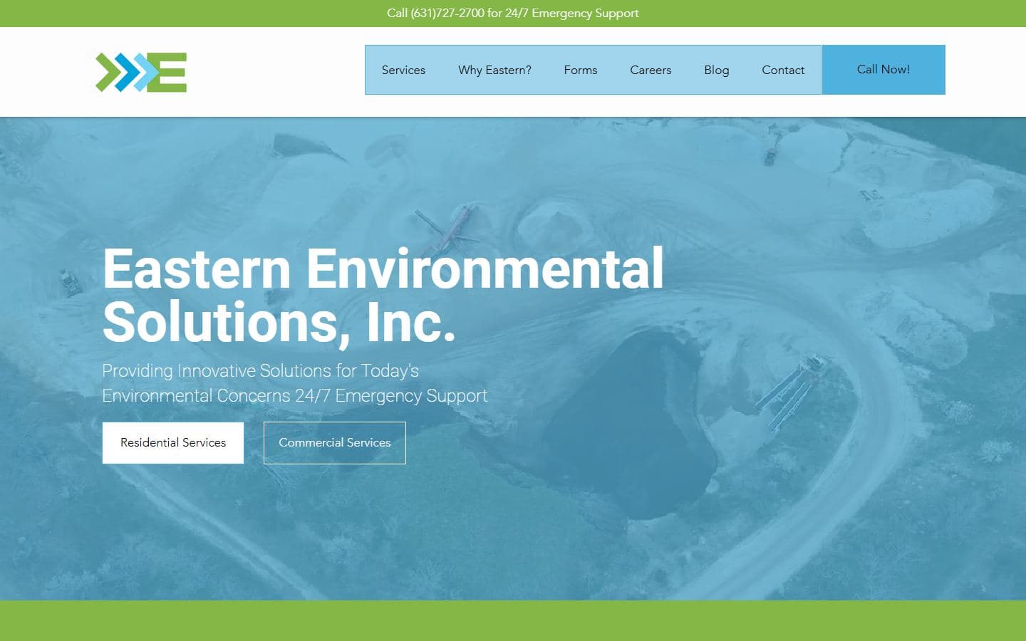 Eastern Environmental Solutions website preview